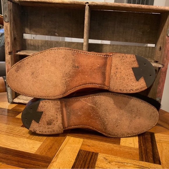 Alden 972 Cap Toe Derby Blucher Dress Shoes Brown Leather 11.5A/C US - Picture 10 of 10